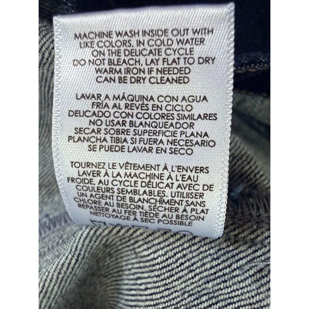 CAbi Chore Jacket Style 3910 Dark Wash Denim Belted Utility Jacket M - Picture 7 of 15
